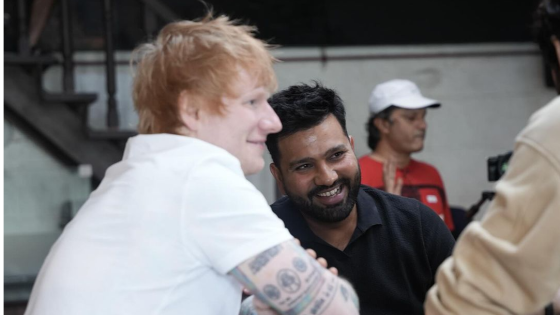 Rohit Sharma meets Ed Sheeran before IPL 2024 – MASHAHER