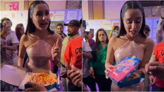 Video: Shraddha Kapoor gatecrashes paps’ party, asks for extra pizza – MASHAHER