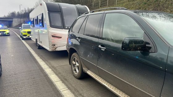 Boy, 11, stopped by police while driving BMW X5 towing a caravan on M1 | UK News – MASHAHER