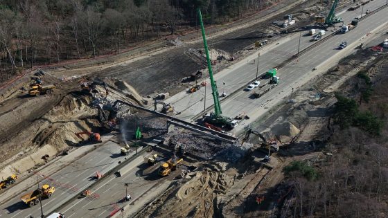 M25 reopens after bridge demolition saw five-mile stretch closed | UK News – MASHAHER