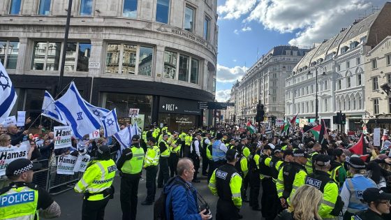 Today’s pro-Israeli and pro-Palestinian protests in London seethed with mutual animosity | UK News – MASHAHER