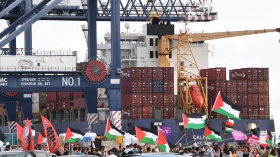 Union leaders arrested at Sydney rally against Israeli shipping company – MASHAHER