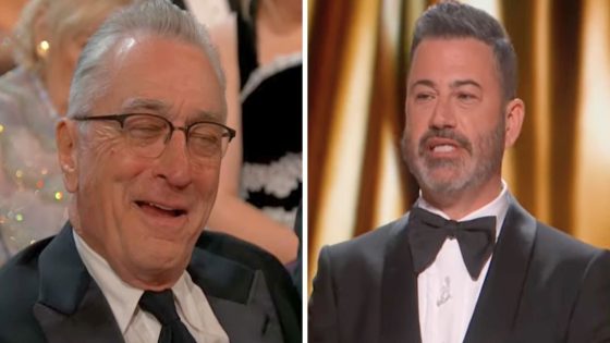 Robert De Niro, 80, mocked over 35-year age gap with girlfriend in Jimmy Kimmel Oscars monologue – MASHAHER