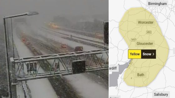 Met Office issues snow warning in west England after freezing overnight cold snap – MASHAHER