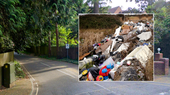 Locals face huge bill to clean up giant 30ft-long rubbish pile dumped on their residential street by fly-tippers – MASHAHER