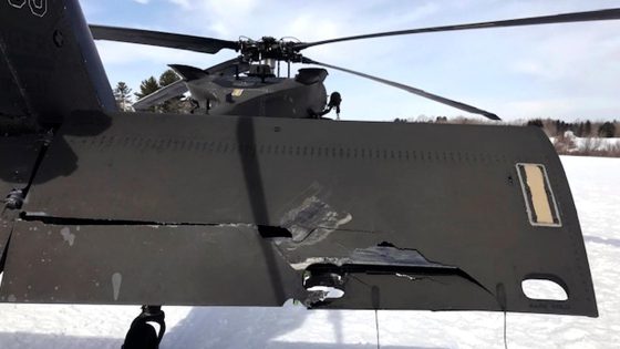 A man who crashed a snowmobile into a parked Black Hawk helicopter is suing the government for $9.5M – MASHAHER