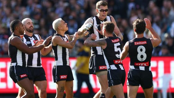 Gerard Whateley nearly puts Collingwood Magpies as his number one seed, win over Port Adelaide Power, best scoring from forward half in 100 games, First Crack, reaction response, latest news – MASHAHER