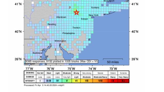 Earthquake hits northeastern U.S., magnitude 4.8 – MASHAHER