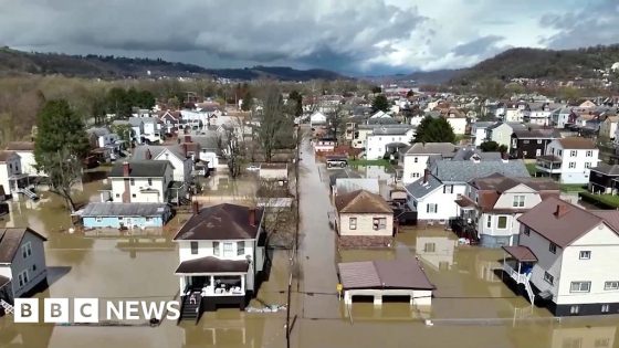 Aerial video shows flooding in north-east US after storms – MASHAHER