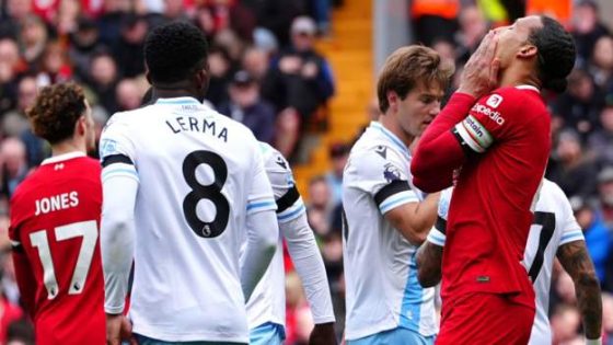 Liverpool 0-1 Crystal Palace: Jurgen Klopp’s side suffer blow to Premier League title hopes – MASHAHER