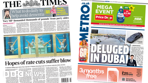 The Papers: Hopes of rate cuts 'suffer blow' and Dubai deluged – MASHAHER