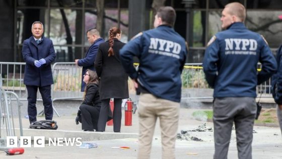 Protester sets himself on fire outside Trump trial – MASHAHER