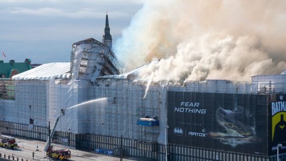 Copenhagen’s Old Stock Exchange Building Partly Collapses in Fire – MASHAHER