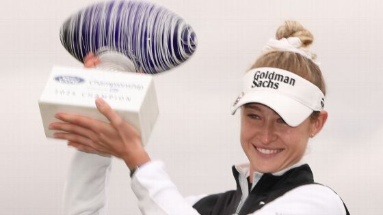 Nelly Korda rallies to win third straight LPGA Tour start – MASHAHER