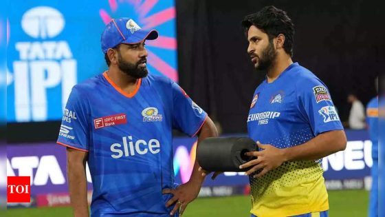 Watch – MI vs CSK: Rivals on the field, friends off it | Cricket News – MASHAHER