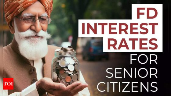 High FD interest rates for senior citizens: Get up to 8.1% on 3-year fixed deposits; check banks list here | Business – MASHAHER