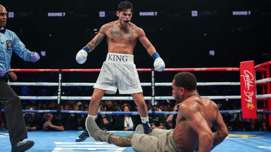 Ryan Garcia scores 3 knockdowns in wild upset of Devin Haney – MASHAHER