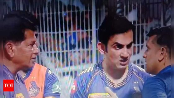 Watch: Gautam Gambhir involved in heated argument with match official | Cricket News – MASHAHER