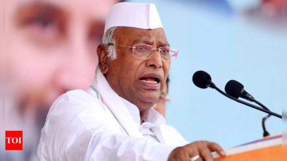 ‘I’m first-generation politician, no one can accuse me of parivarvad’: Congress chief Mallikarjun Kharge | India News – MASHAHER