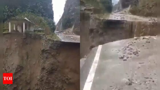 Massive landslide in Arunachal Pradesh’s Dibang along China border, road connectivity cut off | Itanagar News – MASHAHER