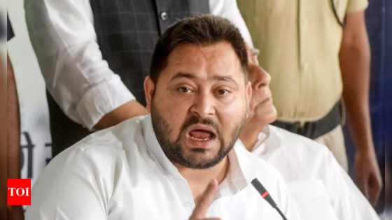 ‘JP Nadda brought five bags of cash for distribution among voters’, claims Tejashwi Yadav – MASHAHER