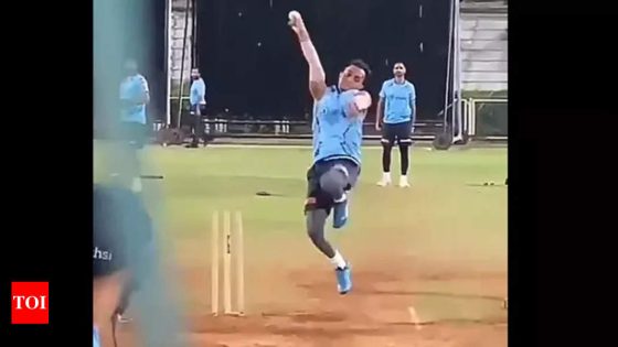 Watch: Net bowler Mukesh Kumar impresses with Bumrah-esque action in a viral video | Cricket News – MASHAHER