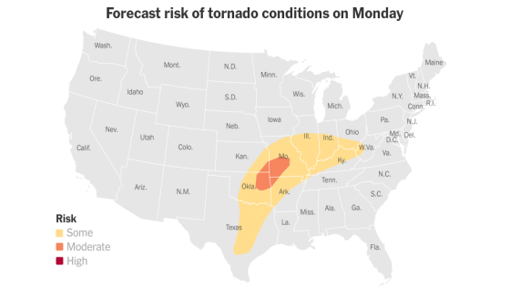 Severe Weather Threat, Including Tornadoes, Looms Over Parts of U.S. – MASHAHER