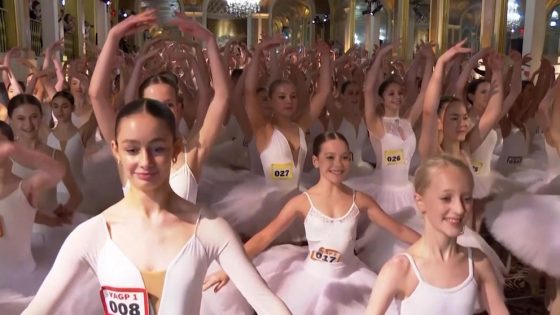 WATCH: 353 ballerinas broke the world record for dancing on pointe in one place – MASHAHER