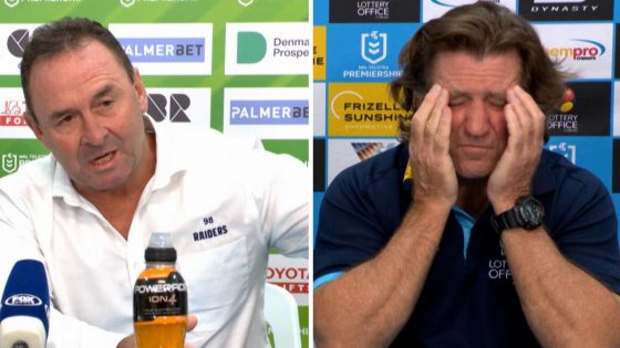 Ricky Stuart vs Des Hasler slams referees, press conference, Gold Coast Titans vs Canberra Raiders, Round 6 – MASHAHER