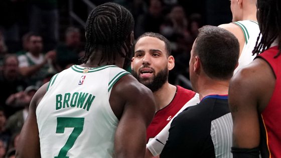 What Jaylen Brown told Caleb Martin after hard foul on Jayson Tatum – MASHAHER