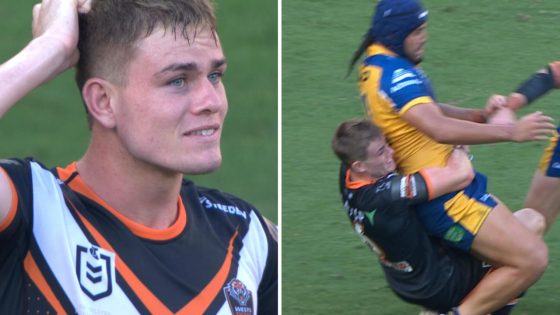 Lachlan Galvin sin bin, hip drop tackle, on report, Wests Tigers vs Parramatta Eels, Round 4, judiciary – MASHAHER