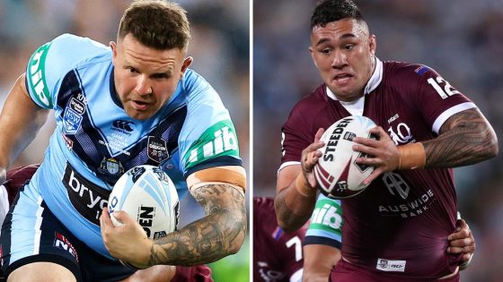 NSW Blues , QLD Maroons forward packs and benches, Nathan Brown, Jaydn Su’A, Haumole Olakau’atu, Billy Moore, Mark Spudd Carroll – MASHAHER