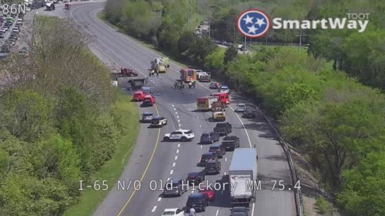 Portion of I-65 North closed after crash in South Nashville – MASHAHER