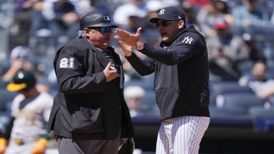 Yankees manager Aaron Boone ejected after fan mouths off to home plate umpire – MASHAHER