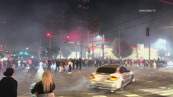 Dangerous L.A. street takeover included illegal fireworks, near-misses – MASHAHER