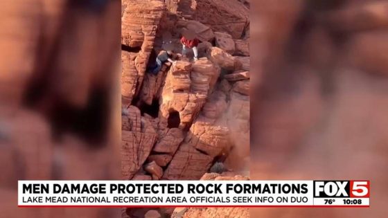 Two men shove boulders off ancient rock formation in Nevada, wrecking it, video shows – MASHAHER