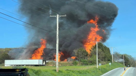 Multiple emergency crews battling building fire in Lancaster County, area closed off – MASHAHER