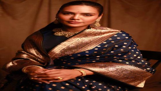 Esha Gupta dons her grandmother’s personal saree collection : Bollywood News – MASHAHER