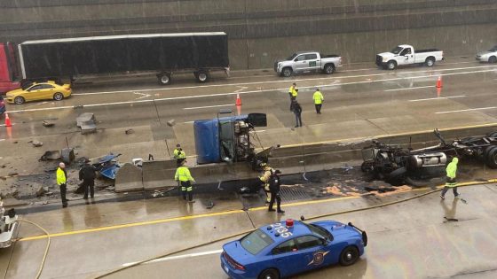 I-696 reopens after crash breaks median, scatters debris – MASHAHER