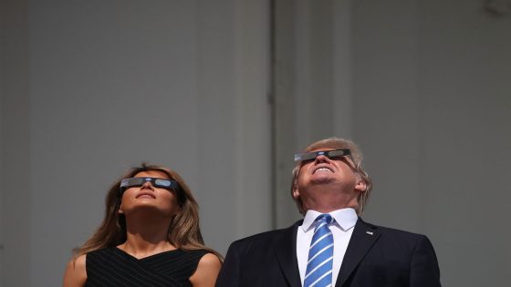 Trump Posts Bizarre Solar Eclipse Campaign Ad, With His Head Blocking Out the Sun – MASHAHER