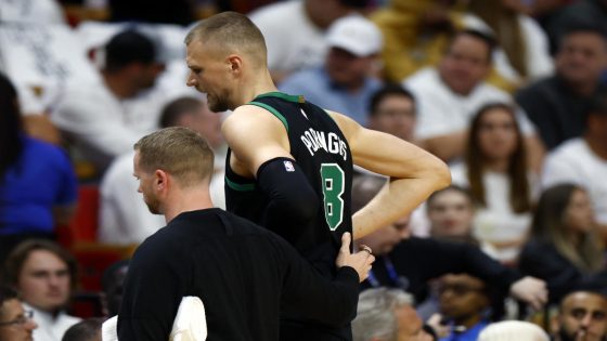 NBA playoffs: Celtics C Kristaps Porziņģis out for ‘several games’ with calf strain – MASHAHER