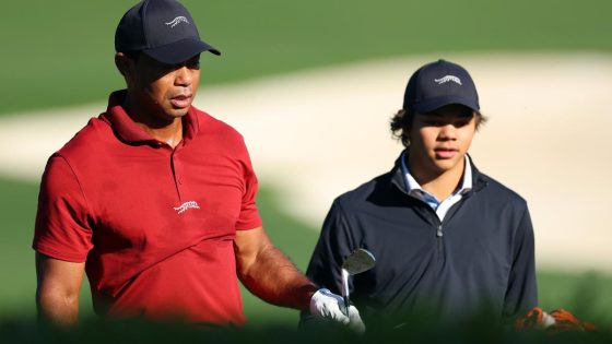 Masters 2024: Tiger Woods joined by son Charlie in practice area on Sunday – MASHAHER