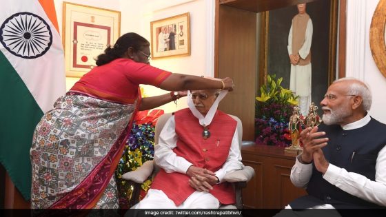 President Droupadi Murmu Confers Bharat Ratna On LK Advani With PM Narendra Modi In Attendance – MASHAHER