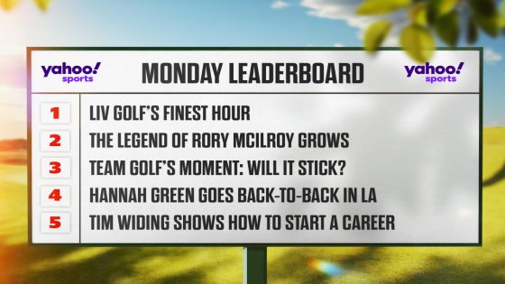 Monday Leaderboard: LIV Golf’s big win, Rory McIlroy’s legend grows – MASHAHER