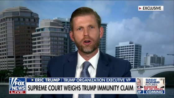 Eric Trump muses that Biden could bump into charges for WH cocaine if SCOTUS rules against immunity – MASHAHER