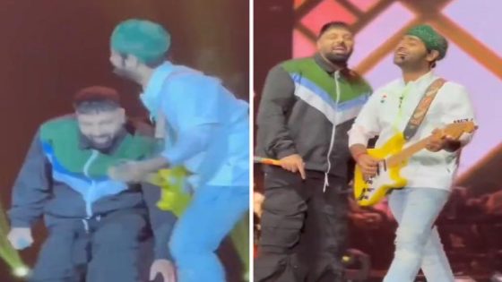 Badshah touches Arijit Singh’s feet as duo come together to croon ‘Soulmate’ from Ek Tha Raja in Thailand, watch : Bollywood News – MASHAHER