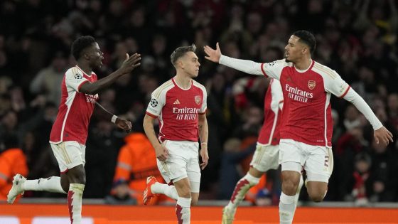 Champions League 2023-24 quarterfinal: Trossardâs late equaliser rescues Arsenal against Bayern in first leg – MASHAHER