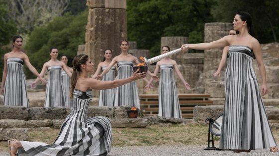 Paris Olympics torch lit in ancient Olympia – MASHAHER