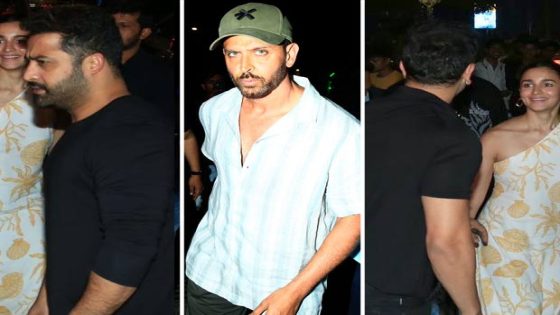 Jr NTR joins Hrithik Roshan, Ranbir Kapoor, Alia Bhatt, Karan Johar, Ayan Mukerji and Saba Azad for dinner get-together in Mumbai, watch : Bollywood News – MASHAHER