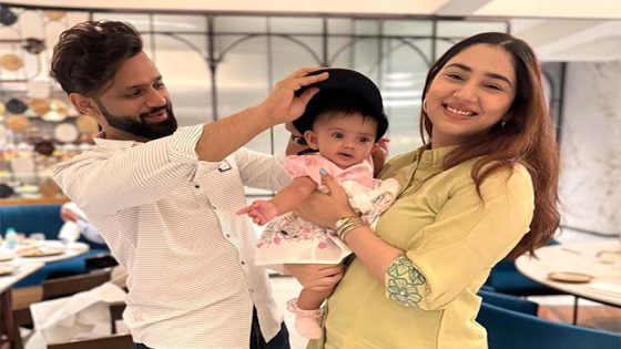 Rahul Vaidya shares special moments with daughter Navya and wife Disha Parmar as their little one turns seven months : Bollywood News – MASHAHER